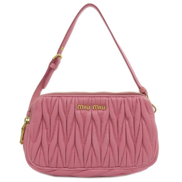 Miu Miu Miu Matelasse Pouch Leather Women's MIUMIU Bags
